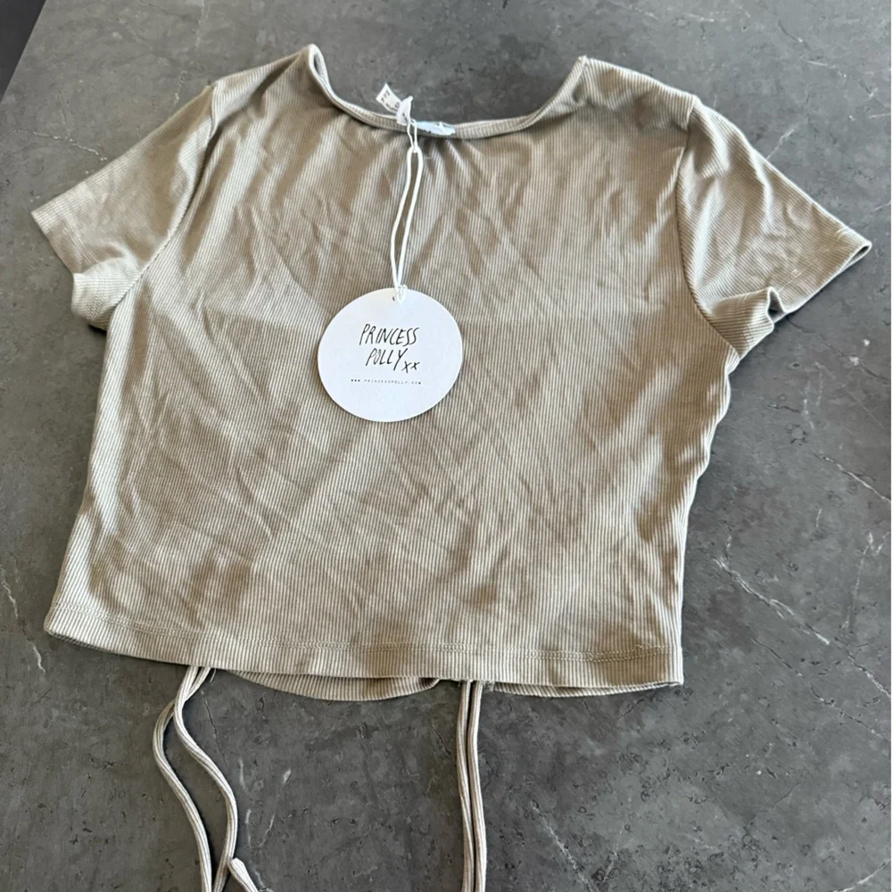 Princess Polly Khaki Stormi Top - Picture 4 of 5